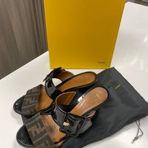 Fendi slide heels